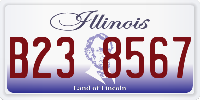 IL license plate B238567