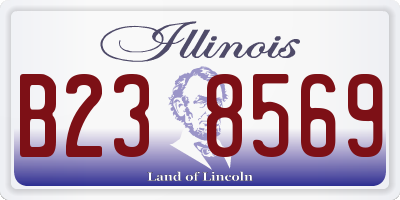 IL license plate B238569