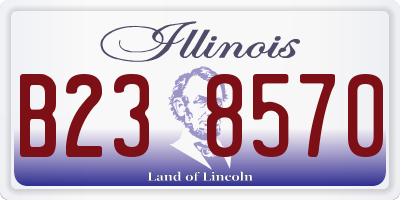 IL license plate B238570