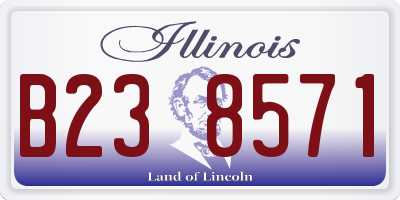 IL license plate B238571