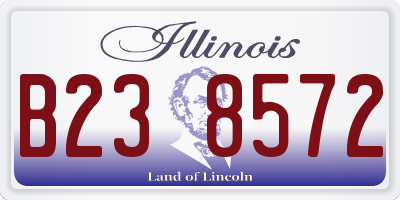 IL license plate B238572