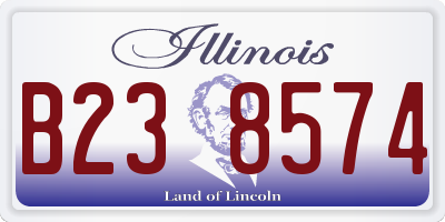 IL license plate B238574