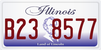IL license plate B238577