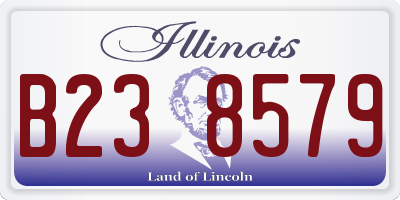 IL license plate B238579