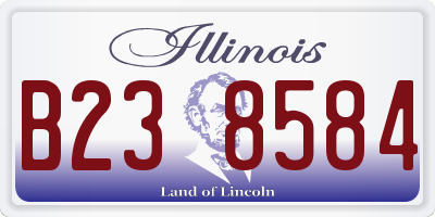 IL license plate B238584