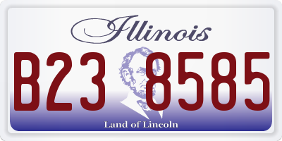 IL license plate B238585