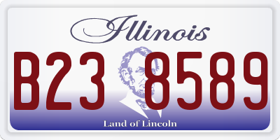 IL license plate B238589