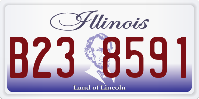 IL license plate B238591