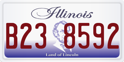 IL license plate B238592