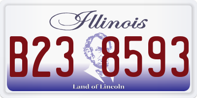 IL license plate B238593