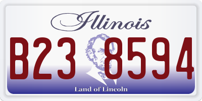 IL license plate B238594