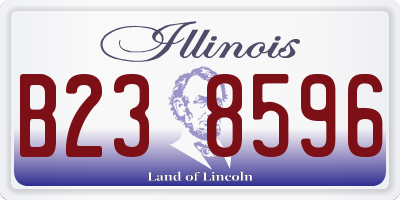 IL license plate B238596