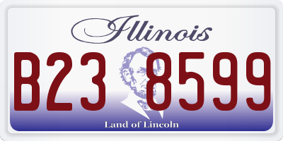 IL license plate B238599