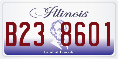 IL license plate B238601