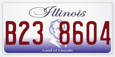 IL license plate B238604