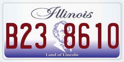 IL license plate B238610