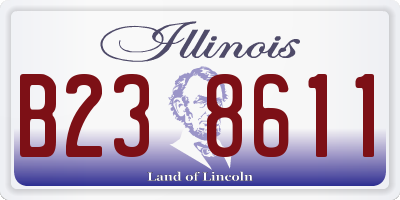 IL license plate B238611