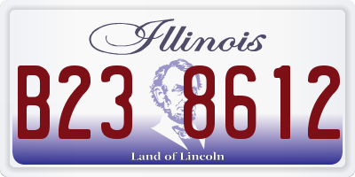 IL license plate B238612