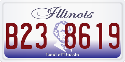 IL license plate B238619