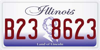 IL license plate B238623