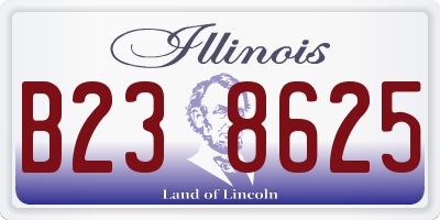 IL license plate B238625