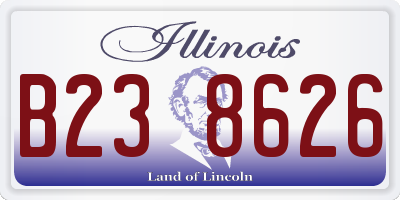 IL license plate B238626