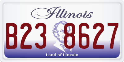 IL license plate B238627
