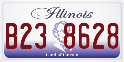 IL license plate B238628