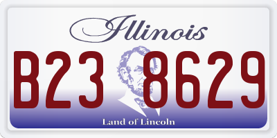 IL license plate B238629