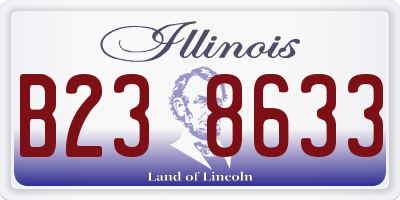 IL license plate B238633