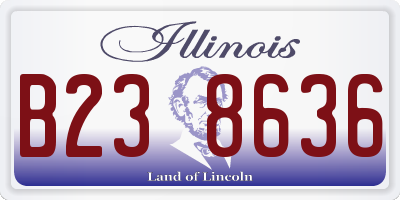 IL license plate B238636