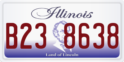 IL license plate B238638