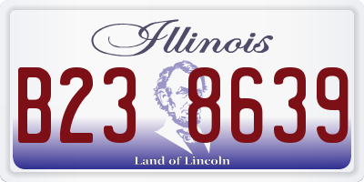 IL license plate B238639