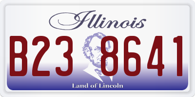 IL license plate B238641