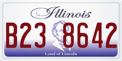 IL license plate B238642