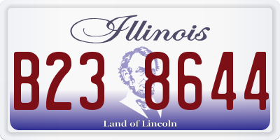 IL license plate B238644