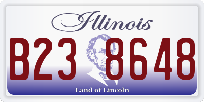 IL license plate B238648