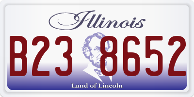 IL license plate B238652