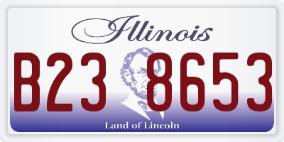 IL license plate B238653