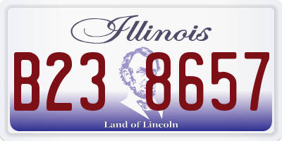 IL license plate B238657
