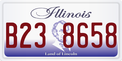 IL license plate B238658