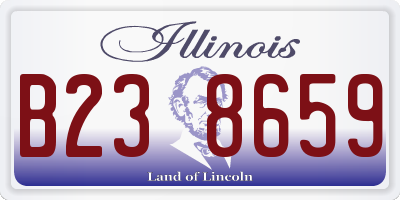 IL license plate B238659