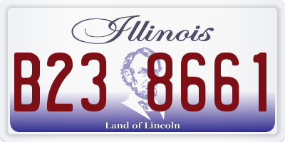 IL license plate B238661