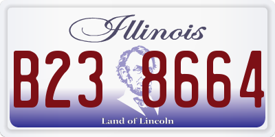 IL license plate B238664
