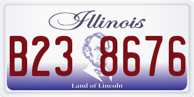 IL license plate B238676