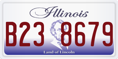 IL license plate B238679