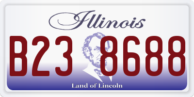IL license plate B238688