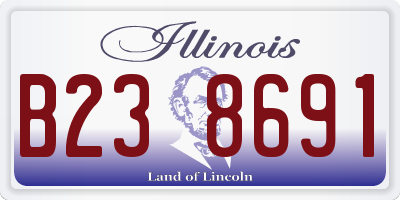 IL license plate B238691
