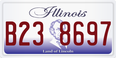 IL license plate B238697