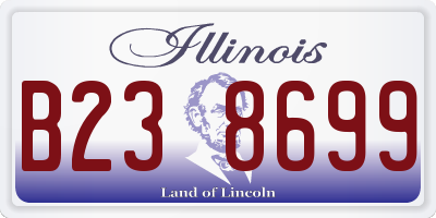 IL license plate B238699